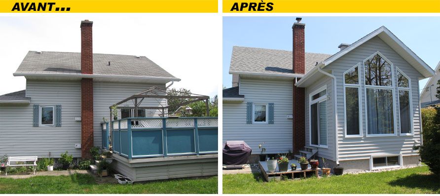 Agrandissement arrière plafond cathédrale