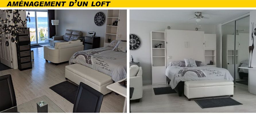 Aménagement d'un loft studio