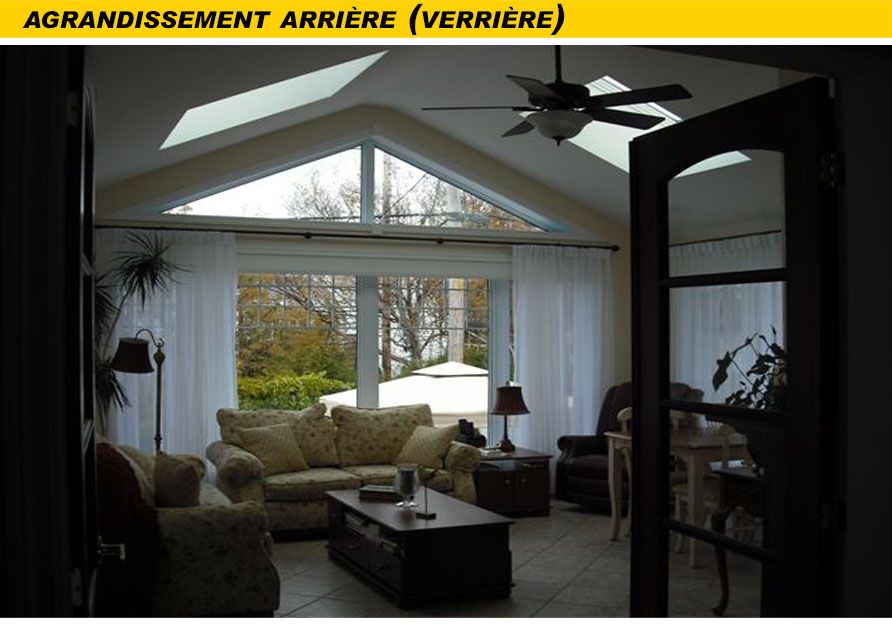 Verrière avec puits de lumière